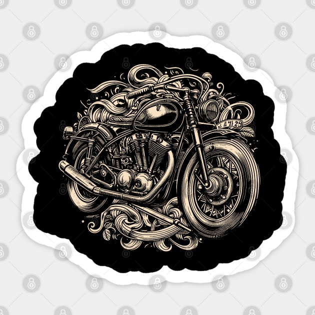 Motorcycles Rule Sticker by Midcenturydave